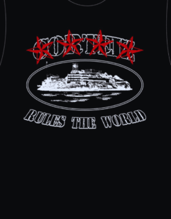 Corteiz 4Starz Alcatraz Black T Shirt
