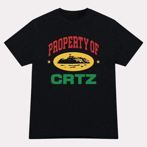 Corteiz Property Of Crtz Black T Shirt